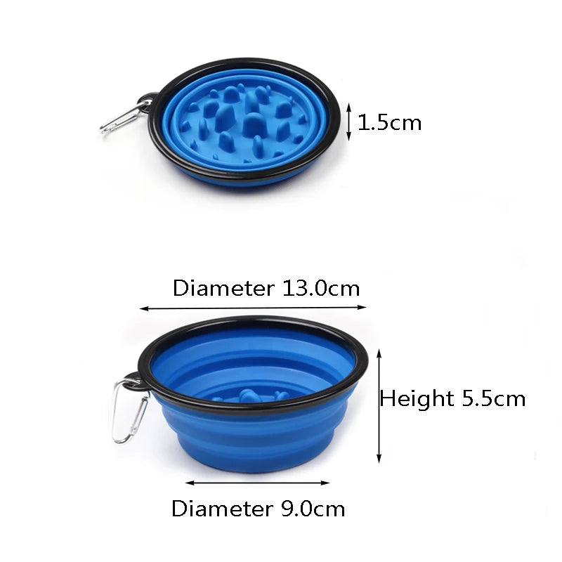 Slow Foldable Food Bowl for Dog&Cat