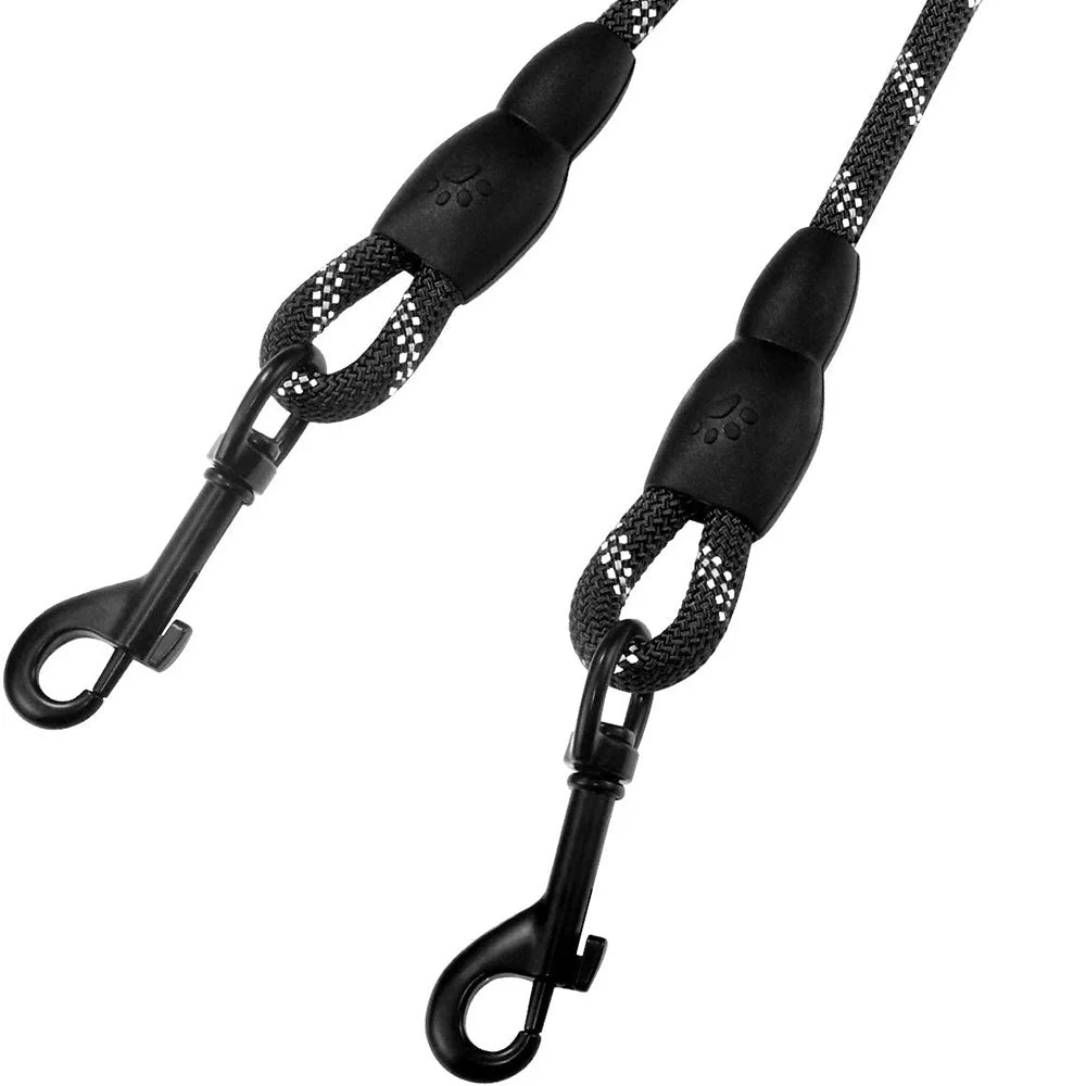 Walking Dogs Collars Reflective Dual Leash