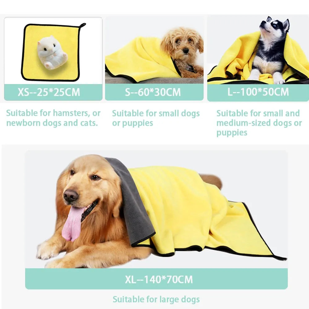 Absorbent Quick Drying Dog And Cat Towels