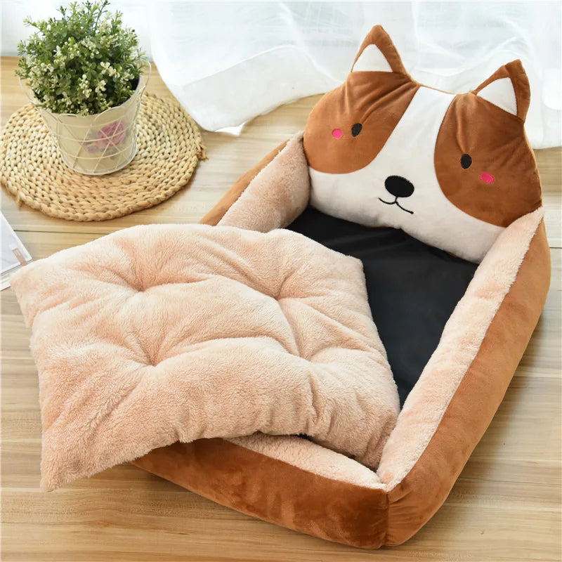 Winter Warm Washable Puppy Cat Bed Sofa