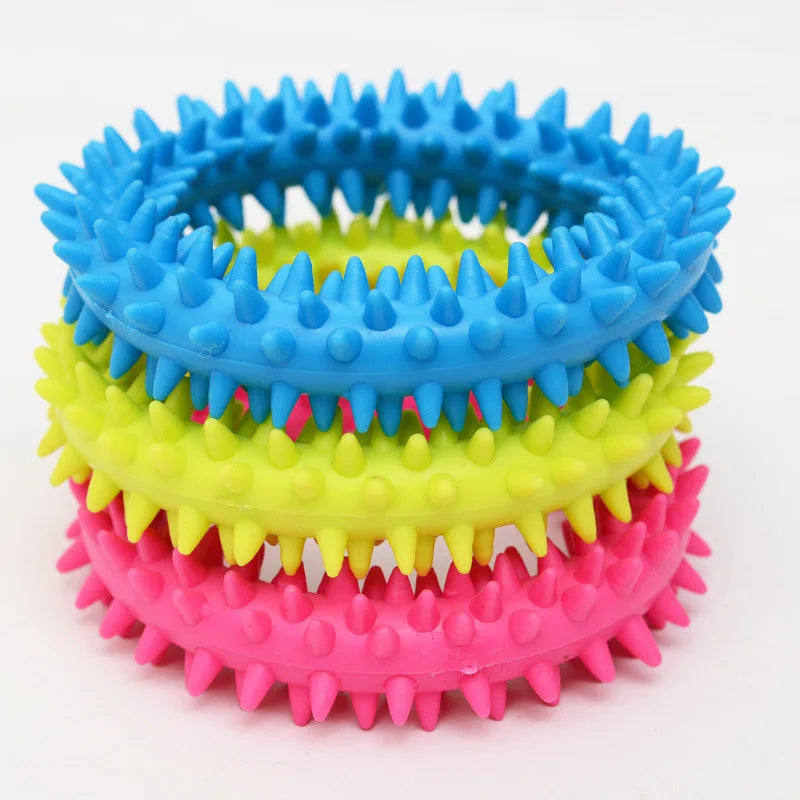 Small Rubber Resistance To Bite Dog Toy & Teeth Cleaning Chew