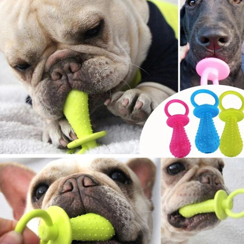 Small Rubber Resistance To Bite Dog Toy & Teeth Cleaning Chew