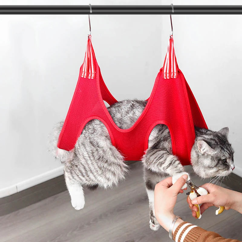 Strong Cat Nail Clippers Grooming Hammock