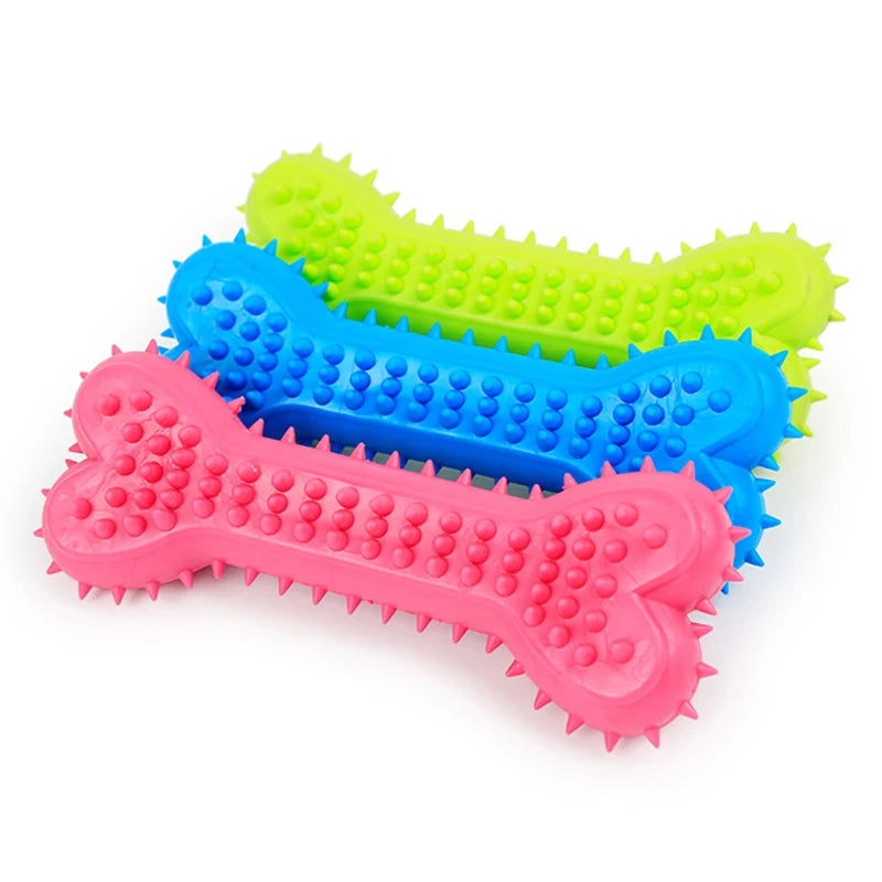 Small Rubber Resistance To Bite Dog Toy & Teeth Cleaning Chew