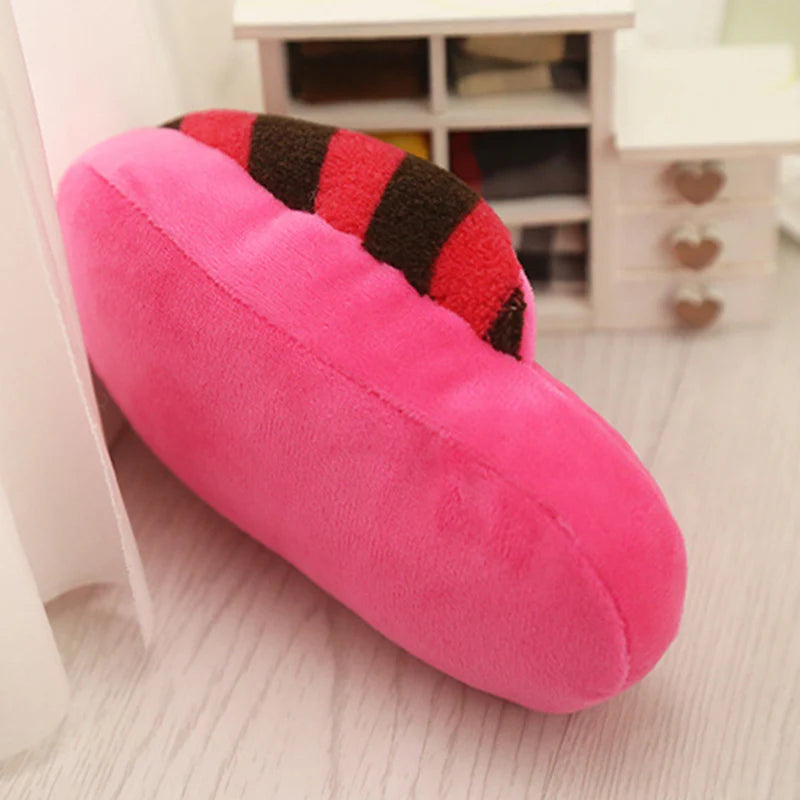 Squeak Puppy Cat Dog Chew Slippers Toy