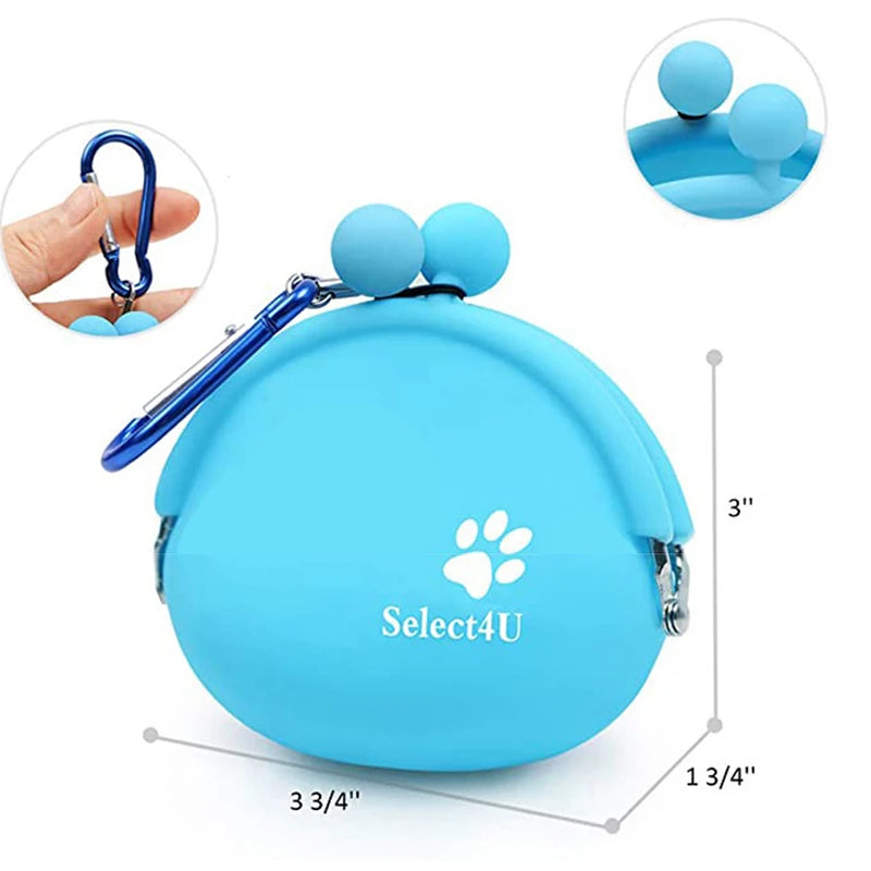 Silicone Pet Train Food Snacks Pockets Bag