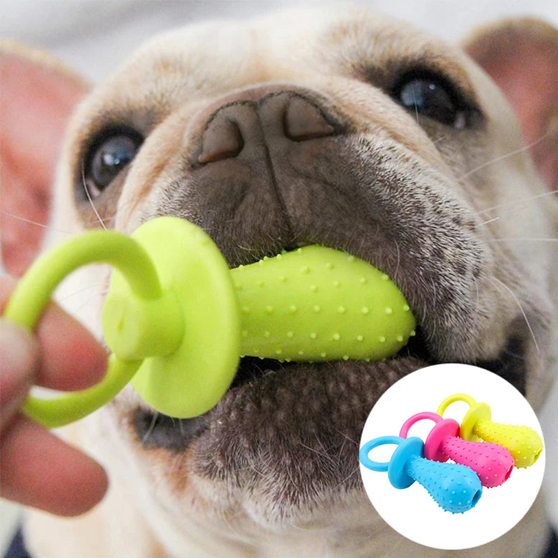 Small Rubber Resistance To Bite Dog Toy & Teeth Cleaning Chew