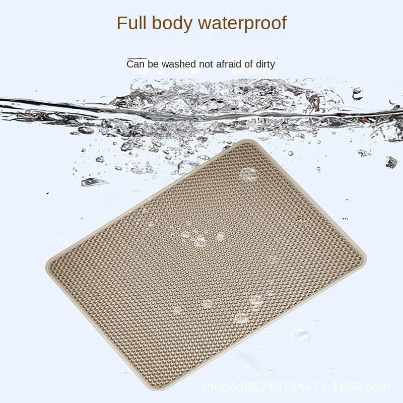 Large Size Cat Litter Mat Double Layer Waterproof