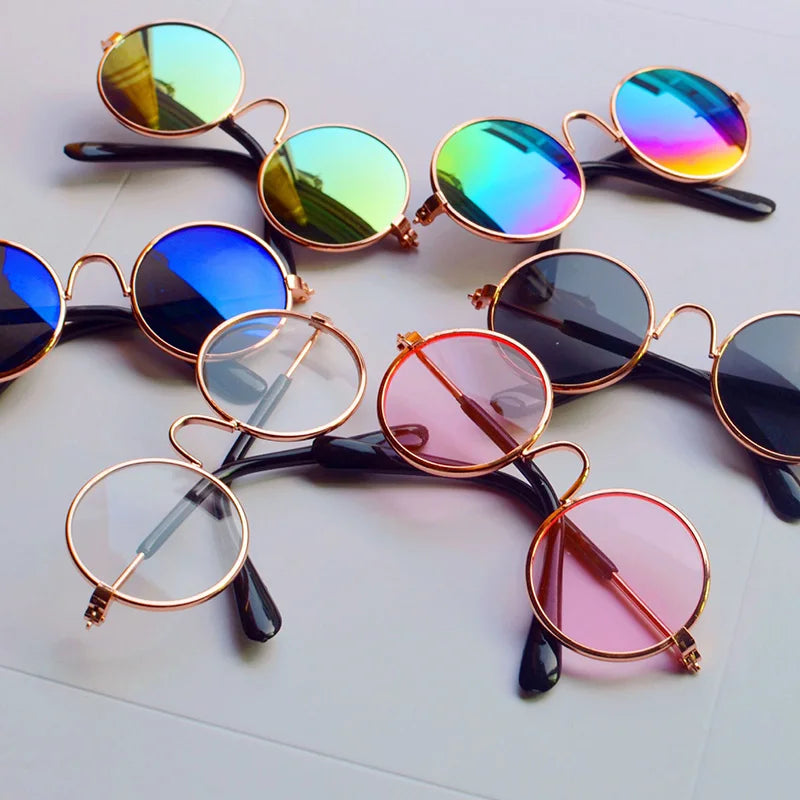 Lovely Reflection Vintage Round Cat Sunglasses