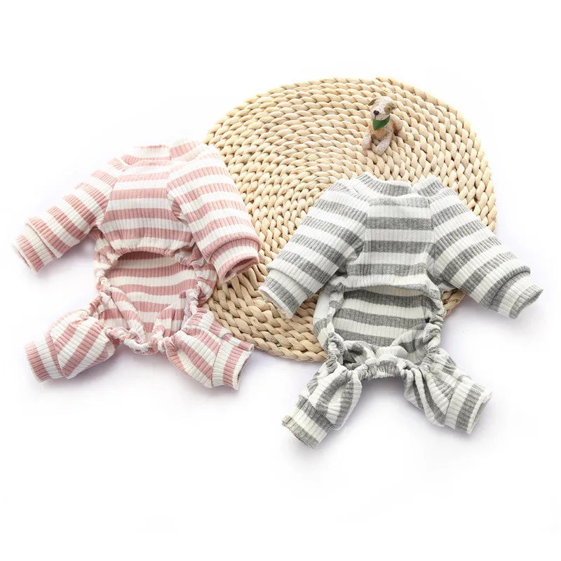 Soft Cotton Dog & Cat Jumpsuit Pyjamas