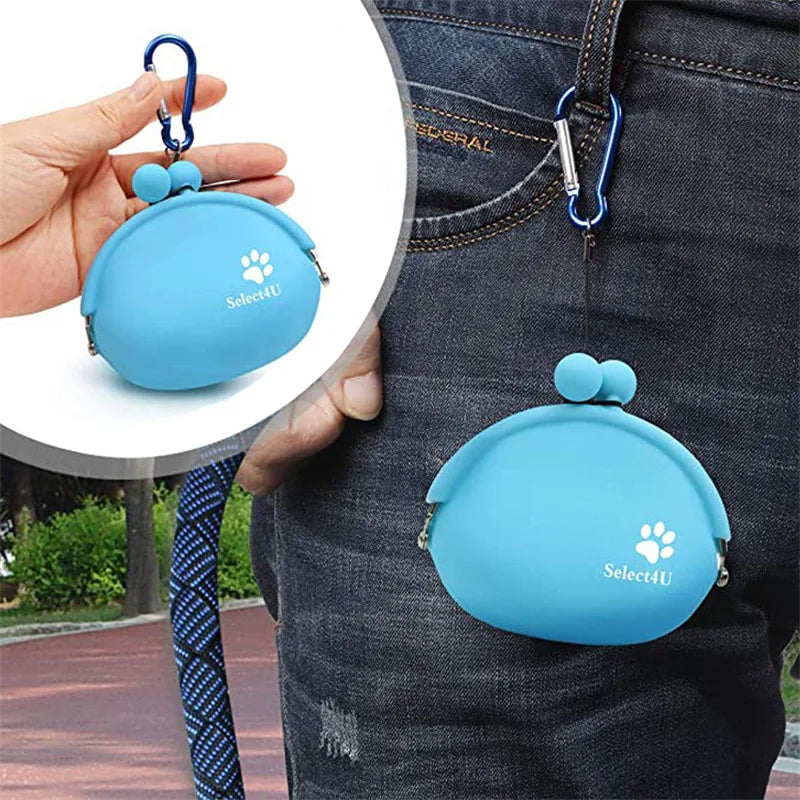 Silicone Pet Train Food Snacks Pockets Bag