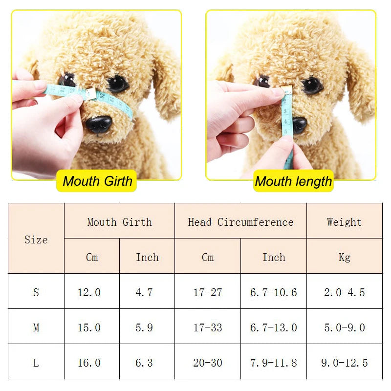 Soft Safety Anti-bite Puppy Dog Muzzle